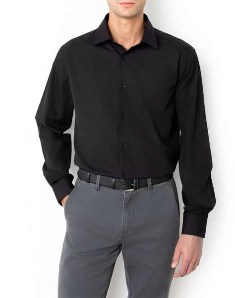 THE BOSTONIANS ΠΟΥΚΑΜΙΣΟ ΠΟΠΛΙΝΑ CUSTOM FIT Plain POPLIN Classic Custom Fit