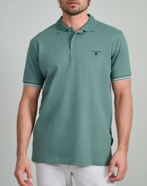 NAVY&GREEN ΜΠΛΟΥΖΑ ΠΟΛΟ