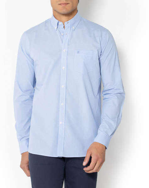 THE BOSTONIANS ΠΟΥΚΑΜΙΣΟ CHESTER ΠΟΠΛΙΝΑ REGULAR FIT MiniCheck POPLIN Button-down Regular Fit