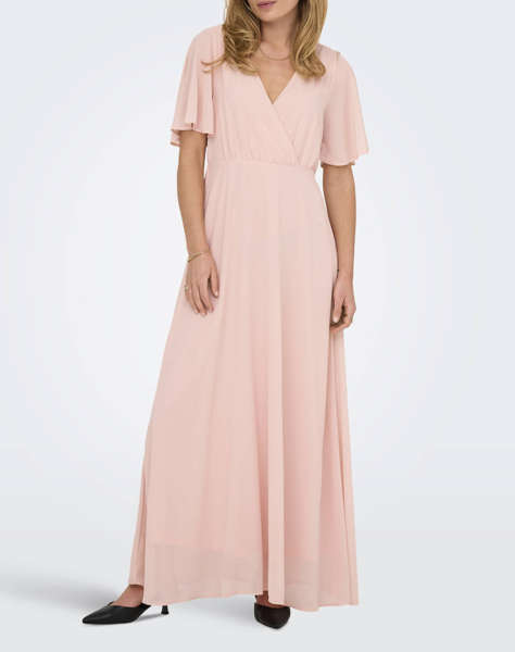 ONLY ONLSTAR LIFE S/S MIA MAXI DRESS WVN