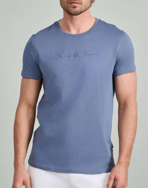 NAVY&GREEN ΜΠΛΟΥΖΑ ΛΑΙΜΟΚΟΨΗ