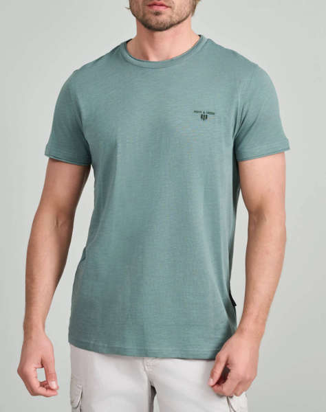 NAVY&GREEN ΜΠΛΟΥΖΑ ΛΑΙΜΟΚΟΨΗ