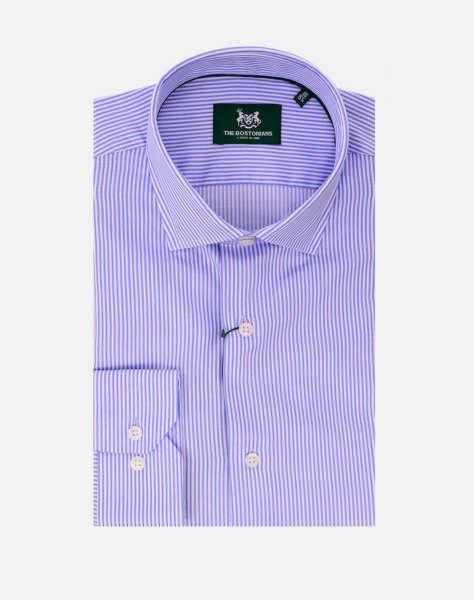 THE BOSTONIANS ΠΟΥΚΑΜΙΣΟ ACORN ΠΟΠΛΙΝΑ CUSTOM FIT Stripe POPLIN Semi-rex Custom FIT