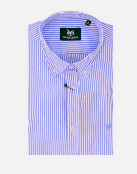 THE BOSTONIANS ΠΟΥΚΑΜΙΣΟ ACORN ΠΟΠΛΙΝΑ REGULAR FIT Stripe POPLIN Button-down Regular Fit