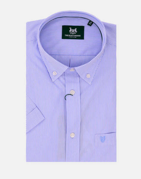 THE BOSTONIANS ΠΟΥΚΑΜΙΣΟ ACORN ΠΟΠΛΙΝΑ REGULAR FIT Stripe POPLIN Button-down Regular Fit