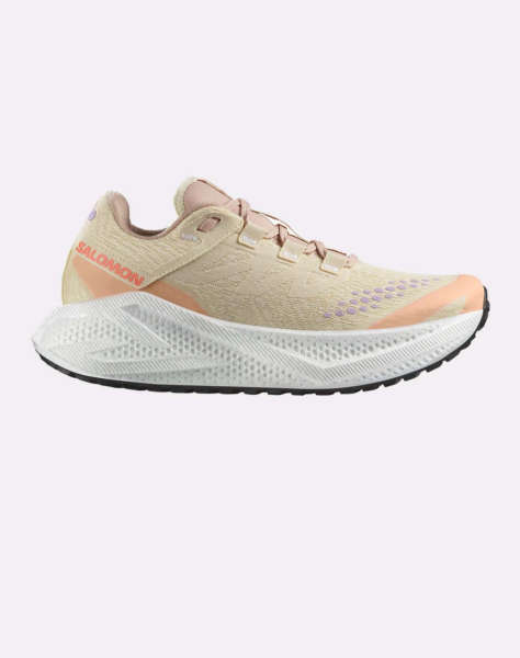 SALOMON GRAVEL RUNNING - AERO AERO GLIDE 3 GRVL W SHORTBREAD / WHITE / FUSION CORAL ΠΑΠΟΥΤΣΙ ΓΥΝΑΙΚΕΙΟ