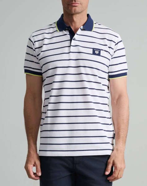 NAVY&GREEN ΜΠΛΟΥΖΑΚΙ ΠΟΛΟ, ΡΙΓΕΣ, CUSTOM FIT