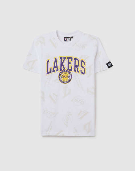 OVS TSHIRT NBA AOP WHITE
