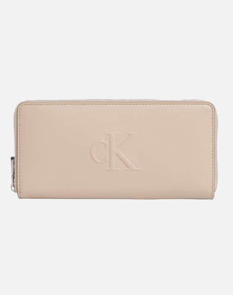 CALVIN KLEIN SCULPTED ZIP AROUND WALLET (Διαστάσεις: 19 x 2 x 9εκ.)