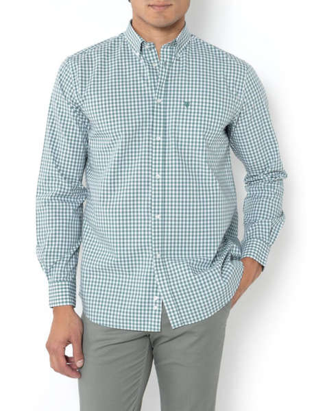 THE BOSTONIANS ΠΟΥΚΑΜΙΣΟ MAVERICK ΠΟΠΛΙΝΑ REGULAR FIT MedCheck POPLIN Button-down Regular fit