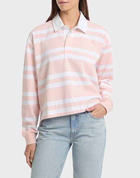 GUESS JEANS GJ LS RUGBY POLO SHIRT ΜΠΛΟΥΖΑ ΓΥΝΑΙΚΕΙΟ