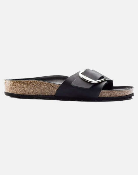 BIRKENSTOCK F25 LEATHER MADRID BIG BUCKLE LEOI BLACK HEX 35 - 43 NARROW CORE ESSENTIAL ΠΑΠΟΥΤΣΙ ΓΥΝΑΙΚΕΙΟ