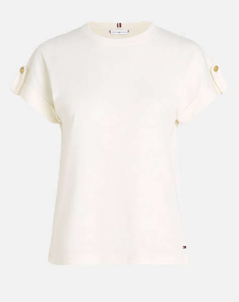 TOMMY HILFIGER GOLD BUTTON MDRN C-NK SS TEE