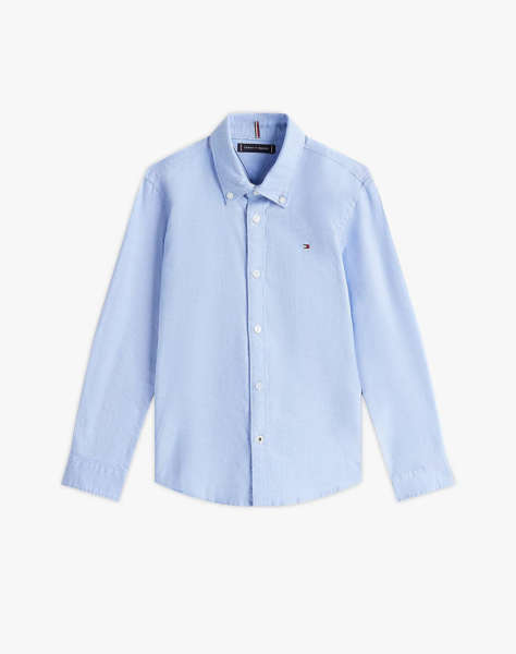 TOMMY HILFIGER BOYS STRETCH OXFORD SHIRT L/S