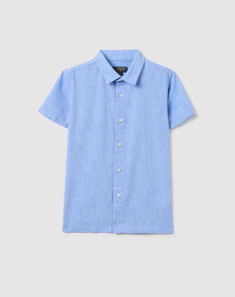 OVS SHIRT S/S COTTON LINEN