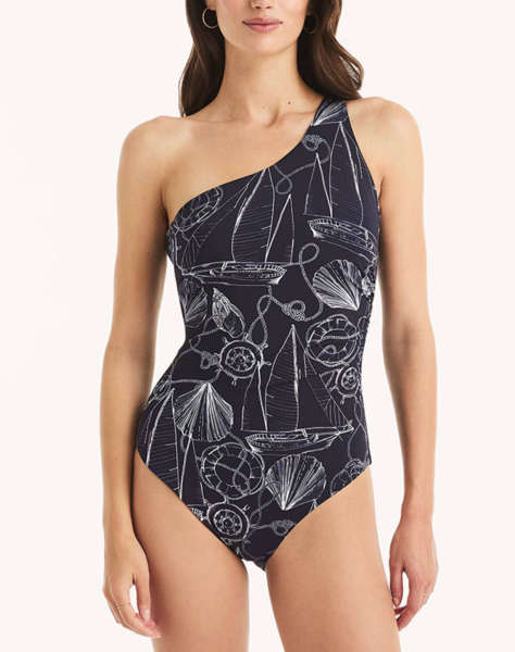NAUTICA ΜΑΓΙΩ ΟΛΟΣΩΜΟ SHIRRED ASYM 1 PC