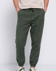 FUNKY BUDDHA Garment dyed λινό chino παντελόνι