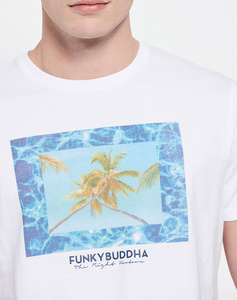 FUNKY BUDDHA T-shirt με photographic τύπωμα