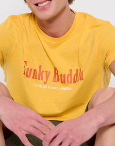 FUNKY BUDDHA T-shirt με branded τύπωμα