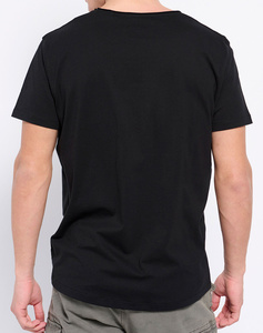 FUNKY BUDDHA Loose fit t-shirt με raw cut λαιμόκοψη