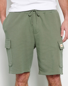 Loose tapered fit cargo shorts
