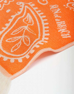 SUN OF A BEACH Bandana Orange | Feather Beach Towel (Διαστάσεις: 95 x 160 εκ)