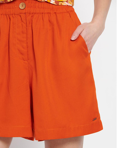 Womens lyocell shorts with elasticated waist