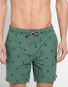 Stretch fit all over printed mens swimwear