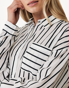 MEXX Striped blouse with chest pocket