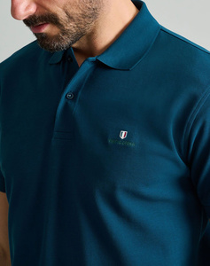 NAVY&GREEN POLO ΜΠΛΟΥΖΑΚΙ-CUSTOM FIT