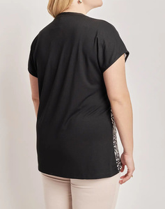 PARABITA Viscose Lycra shirt, digital print on the front.