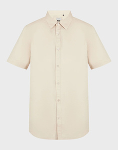 MEXX BRANDON Basic Linen Short-Sleeve Shirt