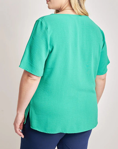 PARABITA Short sleeve shirt with opening