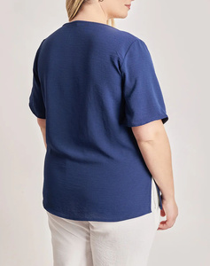 PARABITA Short sleeve shirt with opening