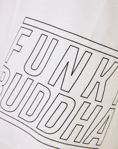 FUNKY BUDDHA Wide leg fit sport shorts with Funky Buddha print