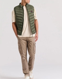 FUNKY BUDDHA Mens sleeveless quilted jacket