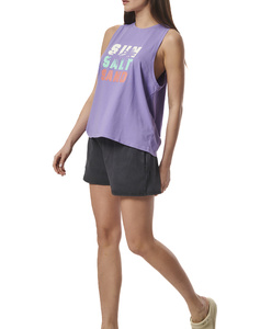 BODY ACTION WOMENS ENJYME WASH OVERSIZED TANK