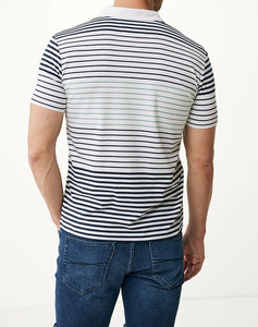 MEXX Striped buttonless polo SS