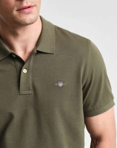 GANT ΜΠΛΟΥΖΑ ΚΜ REG SHIELD SS PIQUE POLO