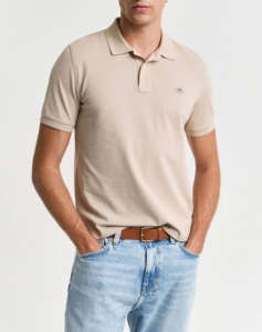 GANT ΜΠΛΟΥΖΑ ΚΜ REG SHIELD SS PIQUE POLO