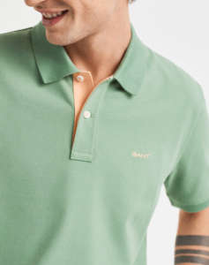 GANT ΜΠΛΟΥΖΑ ΚΜ REG CONTRAST PIQUE SS POLO
