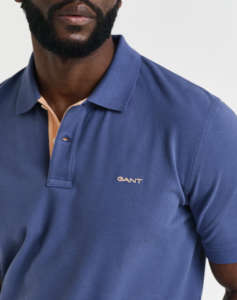 GANT ΜΠΛΟΥΖΑ ΚΜ REG CONTRAST PIQUE SS POLO