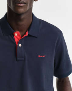 GANT ΜΠΛΟΥΖΑ ΚΜ REG CONTRAST PIQUE SS POLO