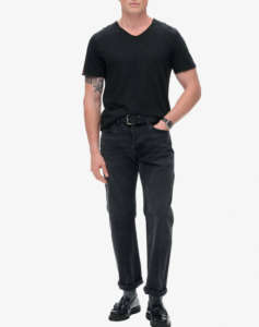 SUPERDRY D3 STUD RAW EDGE SLUB V T SHIRT ΜΠΛΟΥΖΑ ΑΝΔΡΙΚΟ