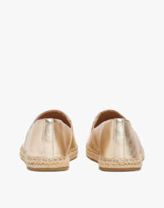 TOMMY HILFIGER TH LOGO METALLIC LEATHER ESPAD