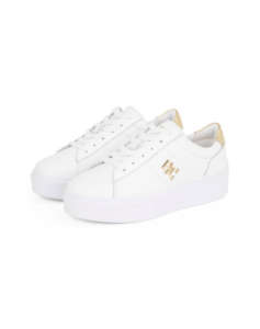 TOMMY HILFIGER PLATFORM COURT SNEAKER METALLICS