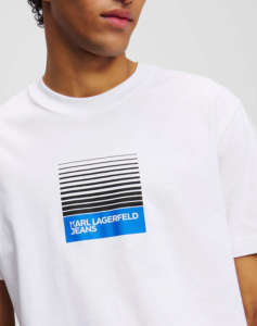 KARL LAGERFELD JEANS KLJ REG BOX FADE LOGO TEE