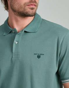 NAVY&GREEN ΜΠΛΟΥΖΑ ΠΟΛΟ