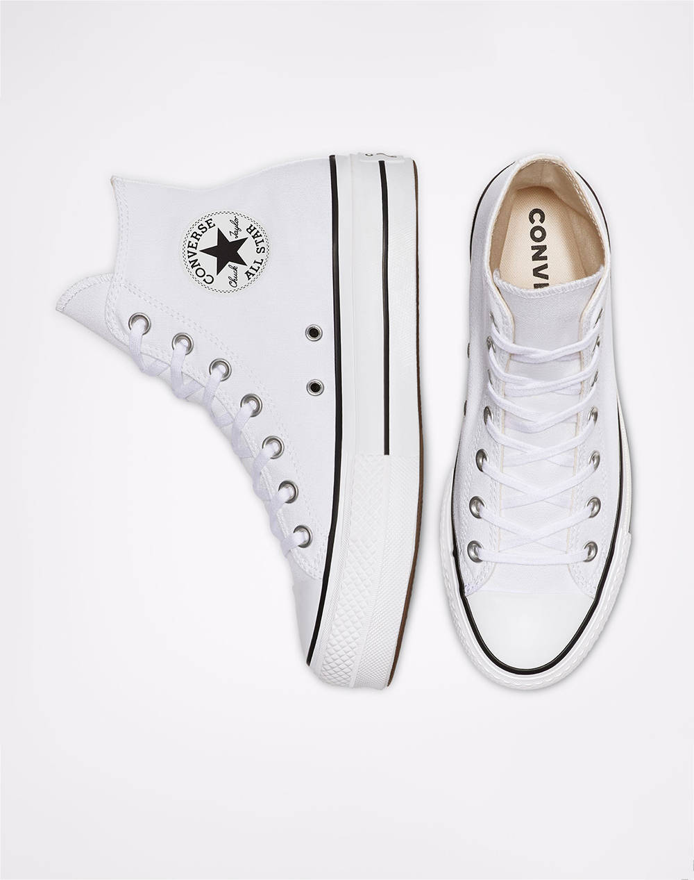 Converse Chuck Taylor All Star Lift 560846C-102 White Γυναικεία παπούτσια Sneakers Politikos Shop Πολιτικός