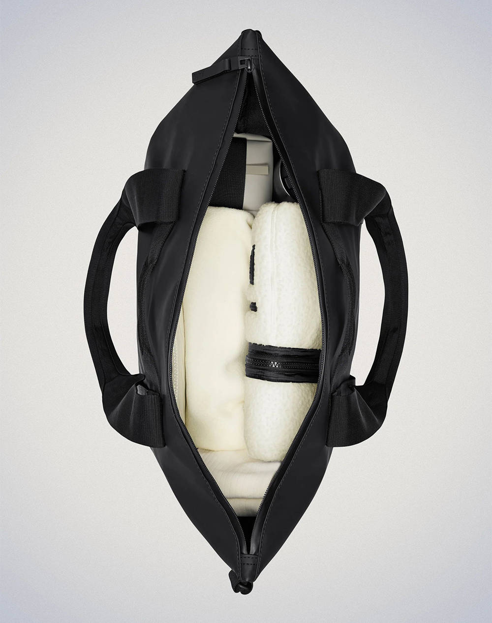 Rains Tote Bag W3 (Διαστάσεις: 45 X 44 12 εκ ) 14150-01 Black Γυναικεία αξεσουάρ τσάντες Politikos Shop Πολιτικός